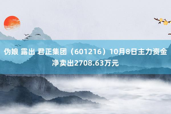 伪娘 露出 君正集团（601216）10月8日主力资金净卖出2708.63万元