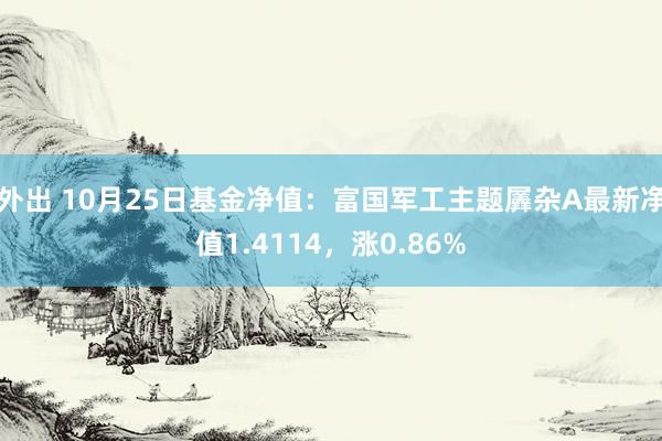 外出 10月25日基金净值：富国军工主题羼杂A最新净值1.4114，涨0.86%