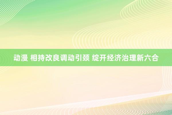 动漫 相持改良调动引颈 绽开经济治理新六合