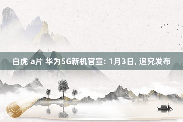 白虎 a片 华为5G新机官宣: 1月3日， 追究发布