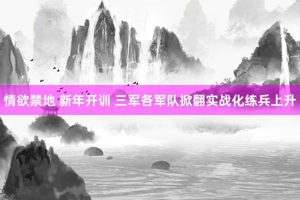 情欲禁地 新年开训 三军各军队掀翻实战化练兵上升