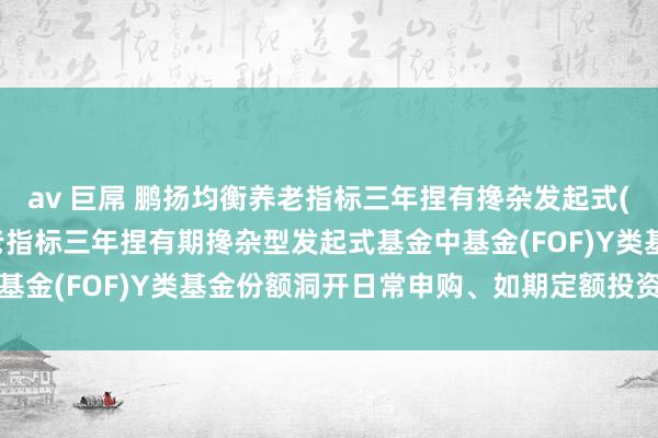 av 巨屌 鹏扬均衡养老指标三年捏有搀杂发起式(FOF)Y: 鹏扬均衡养老指标三年捏有期搀杂型发起式基金中基金(FOF)Y类基金份额洞开日常申购、如期定额投资业务的公告